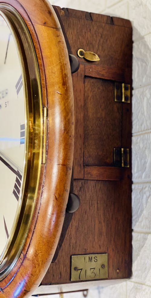 LMS JOHN WALKER FUSEE RAILWAY CLOCK GORGEOUS - ADDITIONAL PHOTO 11
