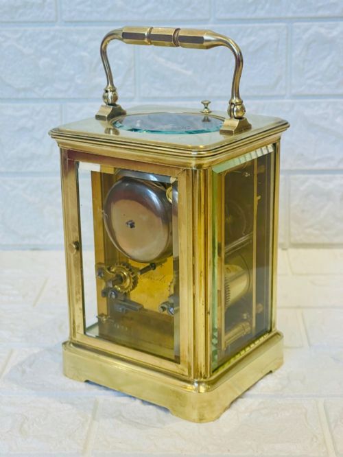 VICTORIAN REPEAT BELL STRIKE CARRIAGE CLOCK STUNNING - ADDITIONAL PHOTO 10