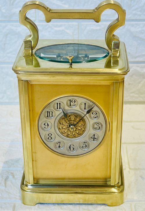 STRIKE REPEAT CARRIAGE CLOCK SUPERB CONDITION - ADDITIONAL PHOTO 2