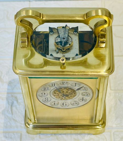 STRIKE REPEAT CARRIAGE CLOCK SUPERB CONDITION - ADDITIONAL PHOTO 3