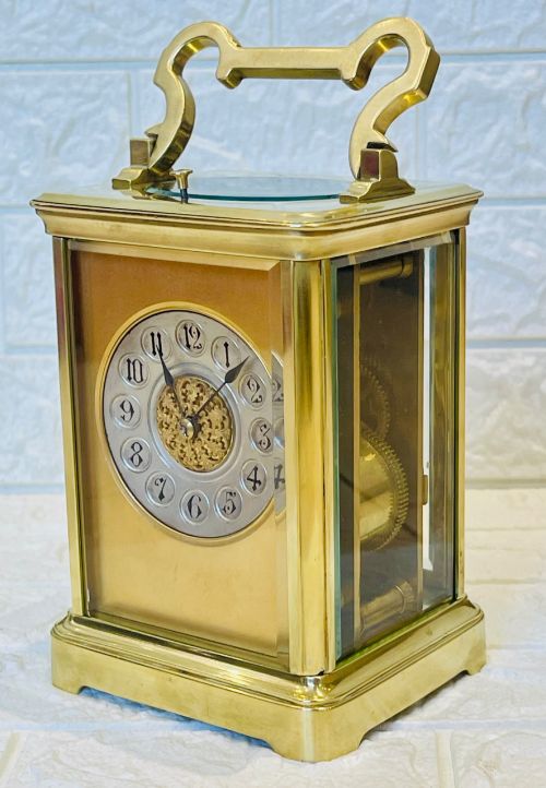 STRIKE REPEAT CARRIAGE CLOCK SUPERB CONDITION - ADDITIONAL PHOTO 4