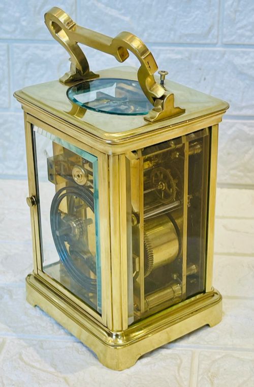 STRIKE REPEAT CARRIAGE CLOCK SUPERB CONDITION - ADDITIONAL PHOTO 9