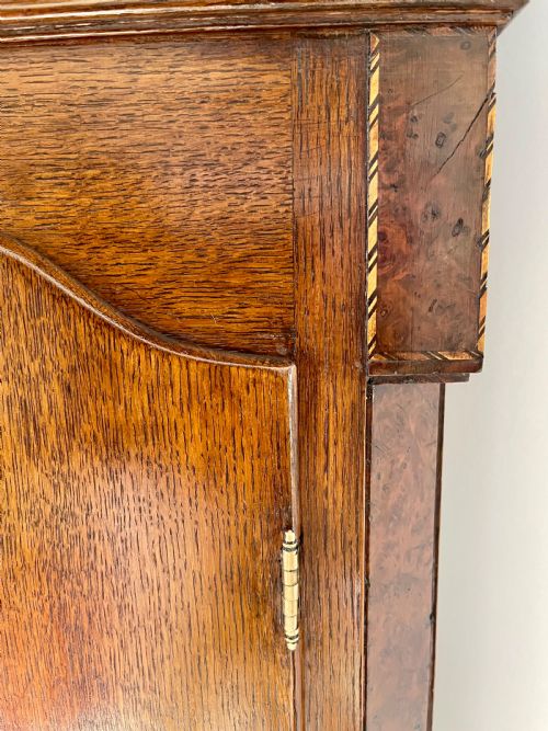 WALNUT OAK GEORGIAN MOONPHASE LONGCASE CLOCK - ADDITIONAL PHOTO 11