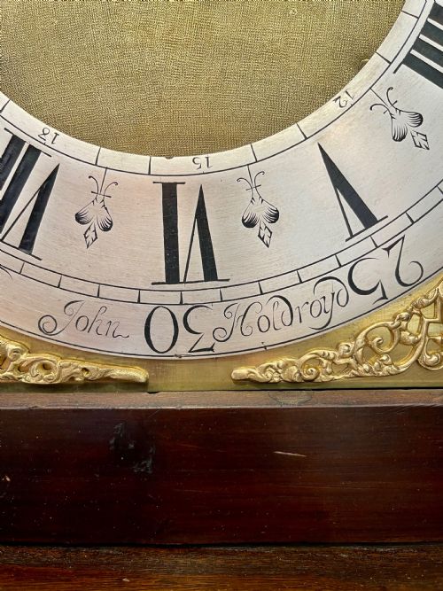 WALNUT OAK GEORGIAN MOONPHASE LONGCASE CLOCK - ADDITIONAL PHOTO 12