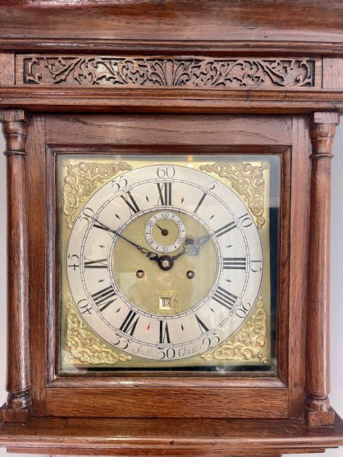 EARLY RARE MAGNIFICENT LONGCASE CLOCK CHESTER - ADDITIONAL PHOTO 5