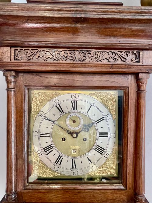 EARLY RARE MAGNIFICENT LONGCASE CLOCK CHESTER - ADDITIONAL PHOTO 12