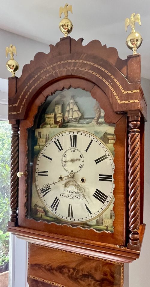 ROCKING SHIP WELSH LONGCASE AUTOMATON CLOCK FANTASTIC CONDITION - ADDITIONAL PHOTO 5