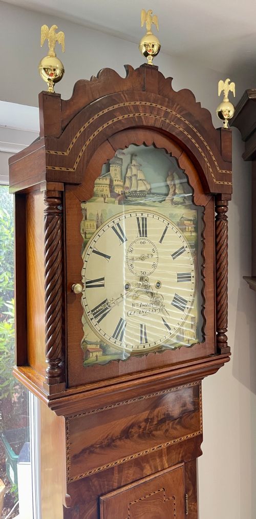 ROCKING SHIP WELSH LONGCASE AUTOMATON CLOCK FANTASTIC CONDITION - ADDITIONAL PHOTO 7