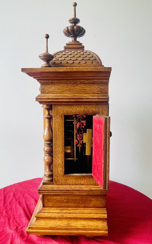 IMPOSING WINTERHALDER QUARTERLY STRIKING BRACKET CLOCK - ADDITIONAL PHOTO 8