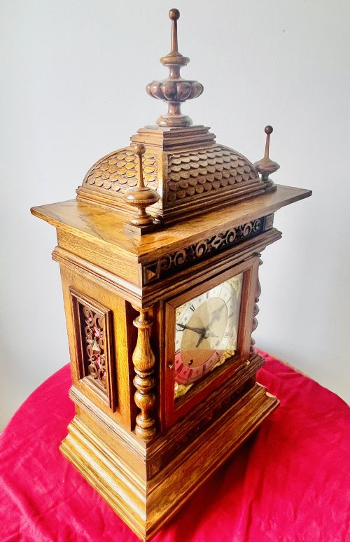 IMPOSING WINTERHALDER QUARTERLY STRIKING BRACKET CLOCK - ADDITIONAL PHOTO 12