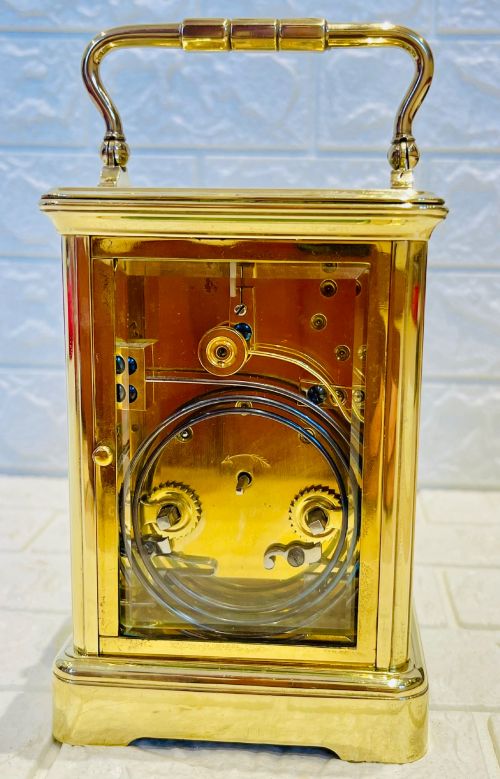 FRENCH STRIKING CARRIAGE CLOCK LOVELY CONDITION - ADDITIONAL PHOTO 7