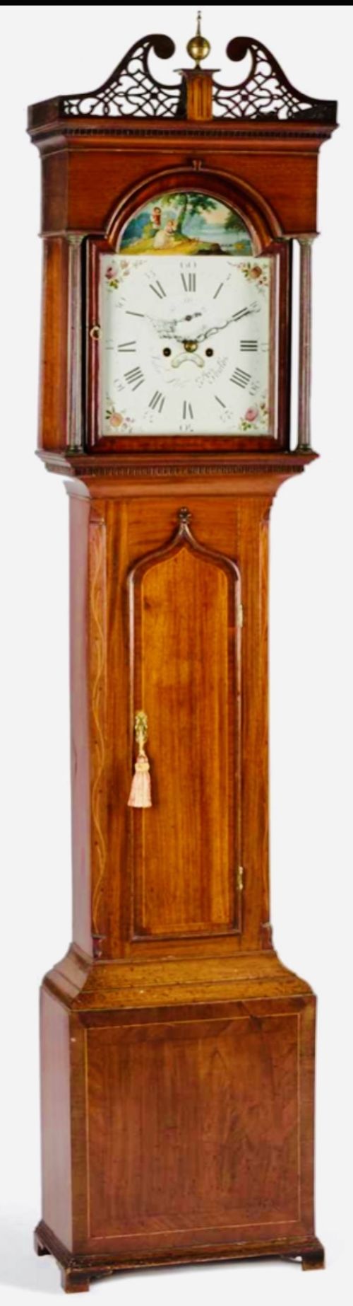 STUNNING GEORGE III OAK LONGCASE CLOCK