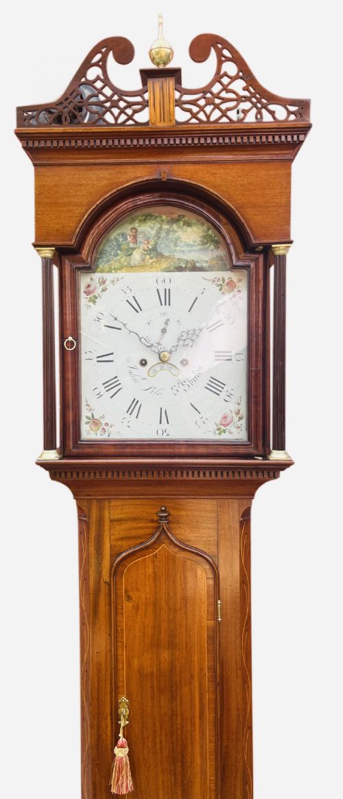 STUNNING GEORGE III OAK LONGCASE CLOCK - ADDITIONAL PHOTO 1