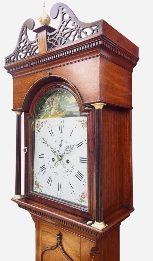 STUNNING GEORGE III OAK LONGCASE CLOCK - ADDITIONAL PHOTO 4