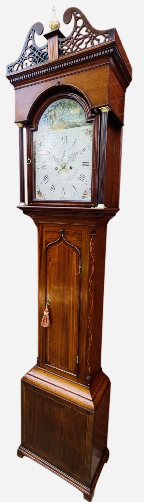STUNNING GEORGE III OAK LONGCASE CLOCK - ADDITIONAL PHOTO 9