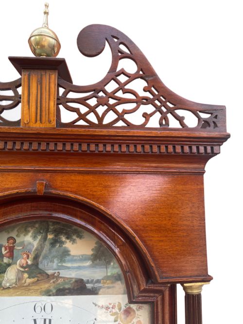 STUNNING GEORGE III OAK LONGCASE CLOCK - ADDITIONAL PHOTO 15