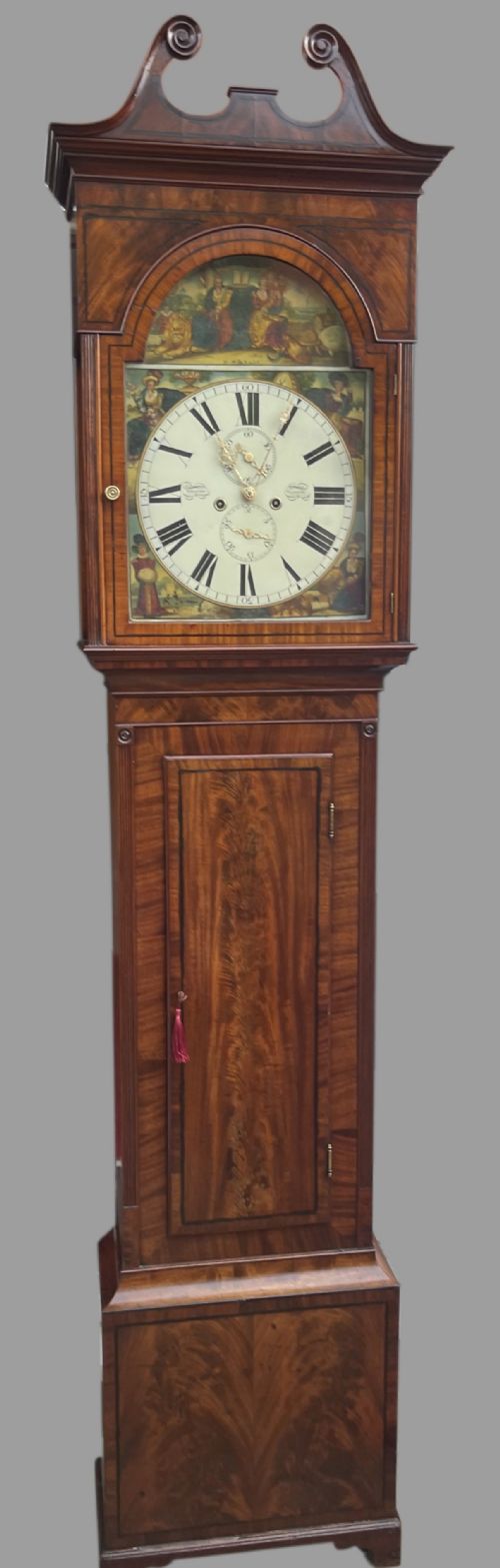 MAGNIFICENT GEORGIAN GLASGOW LONGCASE CLOCK - ADDITIONAL PHOTO 1