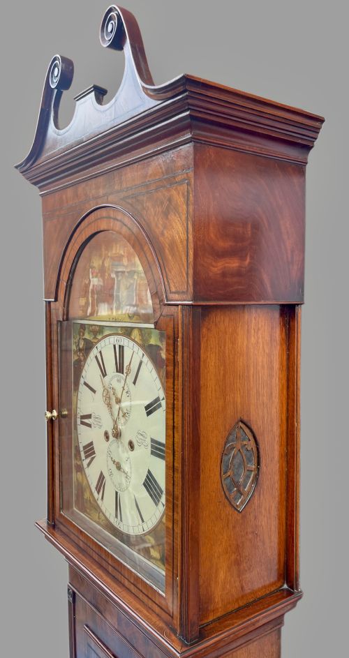 MAGNIFICENT GEORGIAN GLASGOW LONGCASE CLOCK - ADDITIONAL PHOTO 3