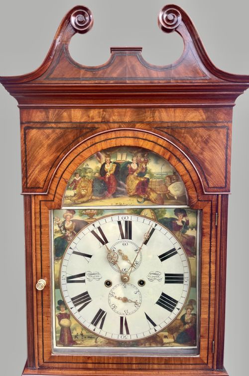 MAGNIFICENT GEORGIAN GLASGOW LONGCASE CLOCK - ADDITIONAL PHOTO 4