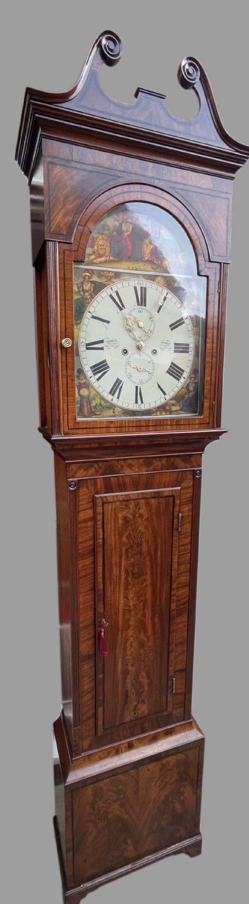 MAGNIFICENT GEORGIAN GLASGOW LONGCASE CLOCK - ADDITIONAL PHOTO 6