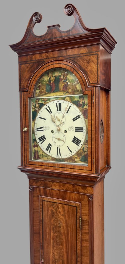 MAGNIFICENT GEORGIAN GLASGOW LONGCASE CLOCK - ADDITIONAL PHOTO 9