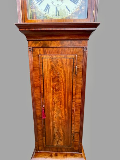 MAGNIFICENT GEORGIAN GLASGOW LONGCASE CLOCK - ADDITIONAL PHOTO 14