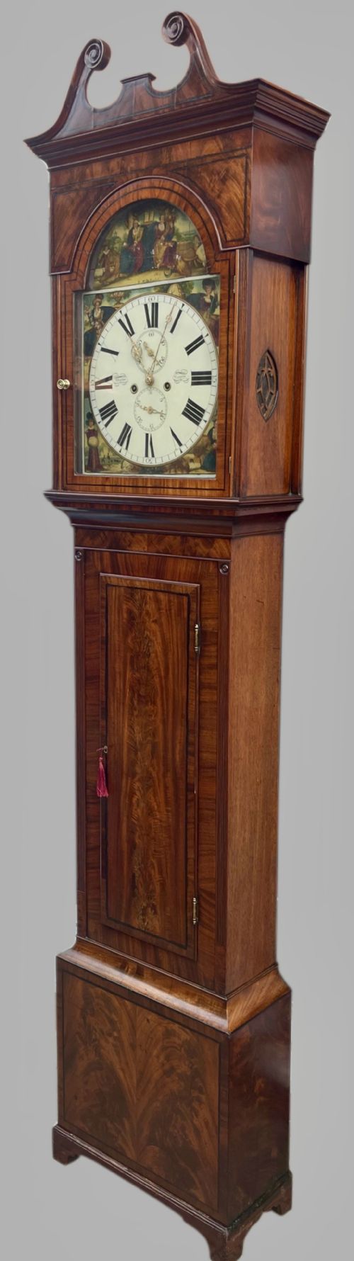MAGNIFICENT GEORGIAN GLASGOW LONGCASE CLOCK - ADDITIONAL PHOTO 16