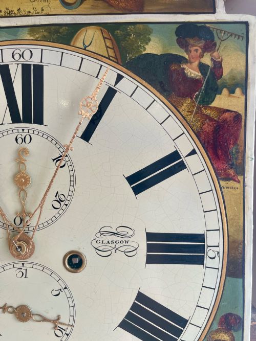 MAGNIFICENT GEORGIAN GLASGOW LONGCASE CLOCK - ADDITIONAL PHOTO 20