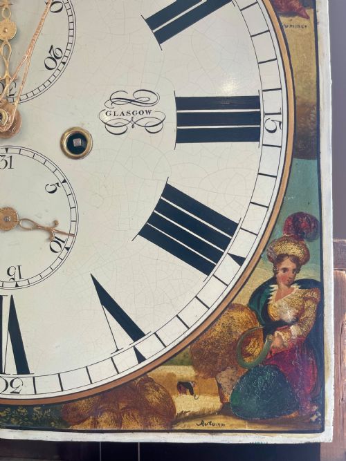 MAGNIFICENT GEORGIAN GLASGOW LONGCASE CLOCK - ADDITIONAL PHOTO 21