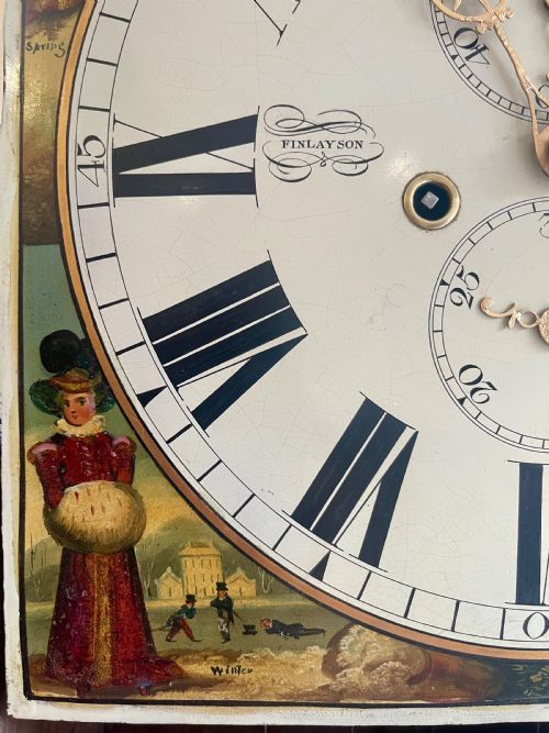 MAGNIFICENT GEORGIAN GLASGOW LONGCASE CLOCK - ADDITIONAL PHOTO 22