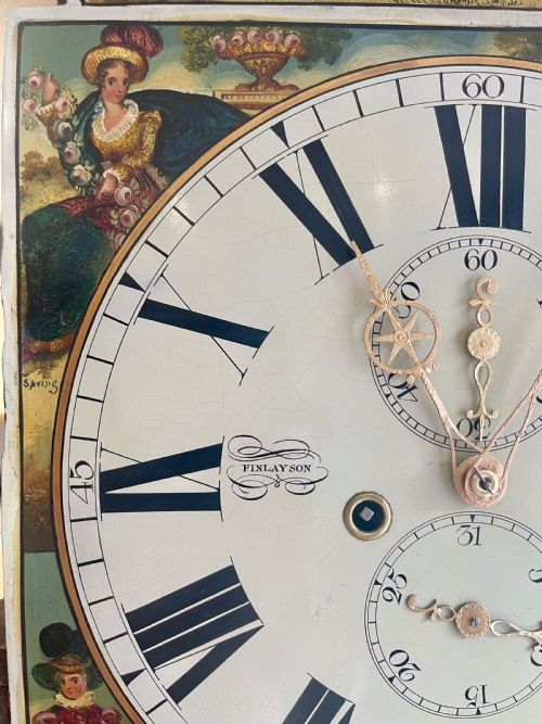 MAGNIFICENT GEORGIAN GLASGOW LONGCASE CLOCK - ADDITIONAL PHOTO 23