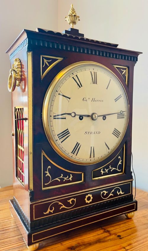 Regency Mahogany Fusee Striking Bracket Clock, Stunning