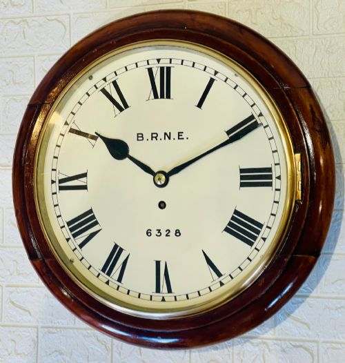 North Eastern Railway Dial Clock, Newcastle, Victorian