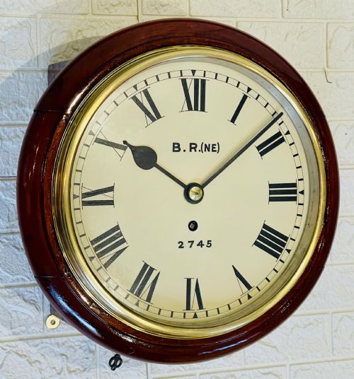 10 Inch N.e.r Fusee Dial Railway Clock, History