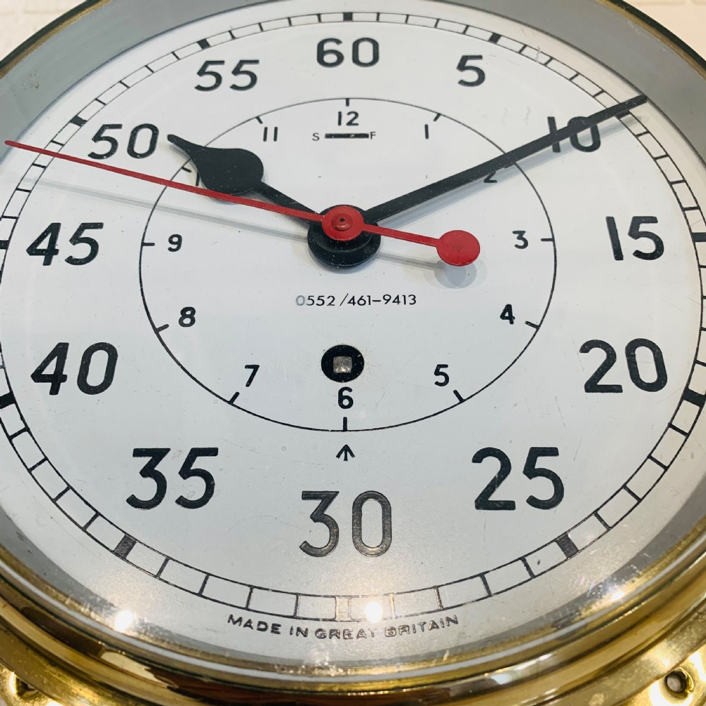 Admiralty Ships Clock, WW2, Excellent Condition  View VIII