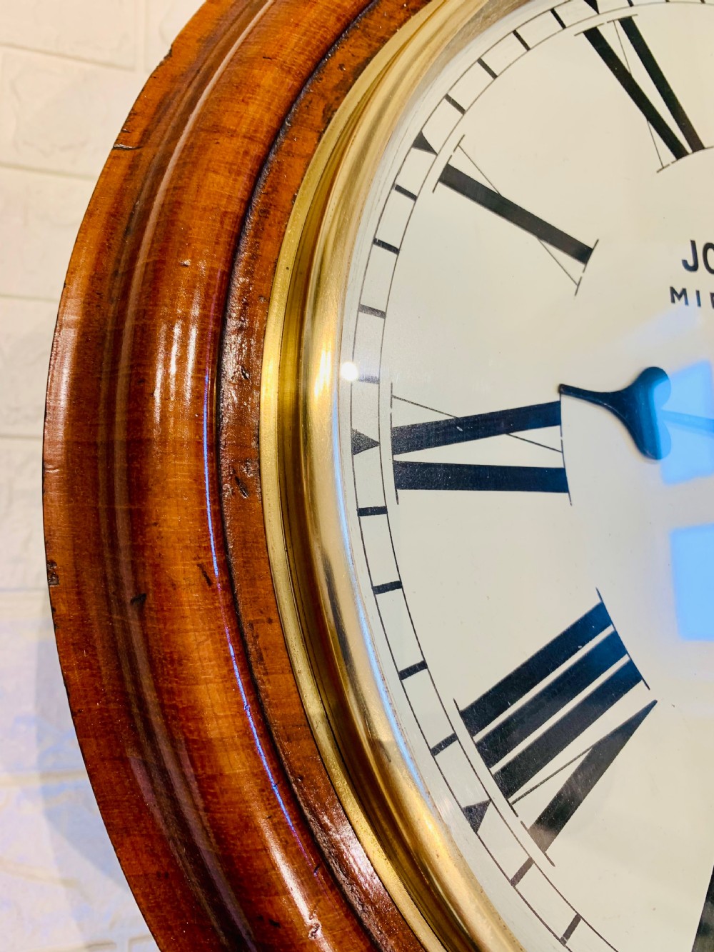 L.M.S Fusee Railway Wall Dial Clock, Exquisite View IV