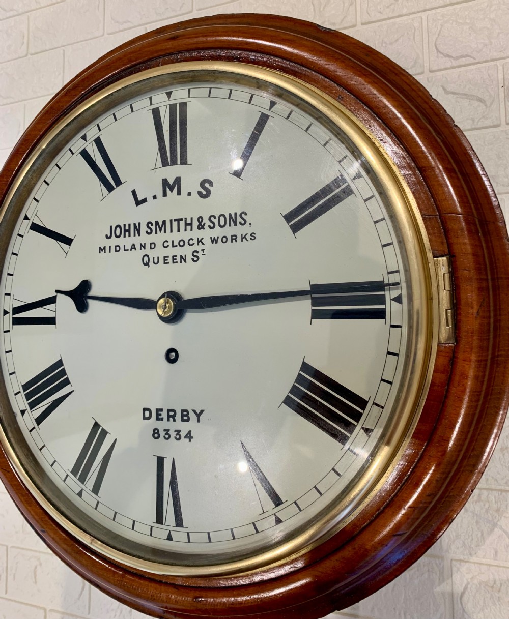 L.M.S Fusee Railway Wall Dial Clock, Exquisite View XI