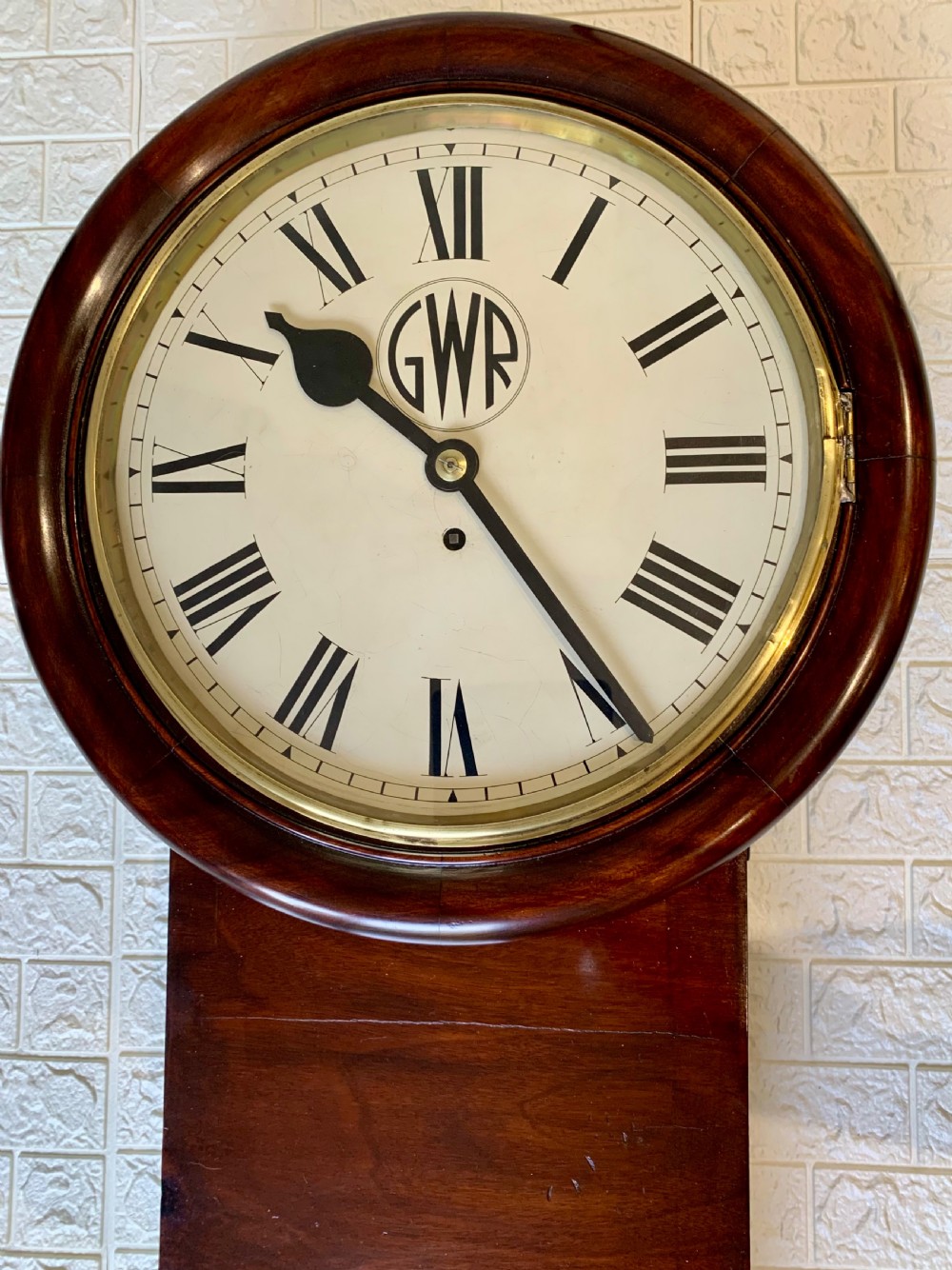 GWR Railway Drop Dial Fusee Wall Clock, Stunning View II