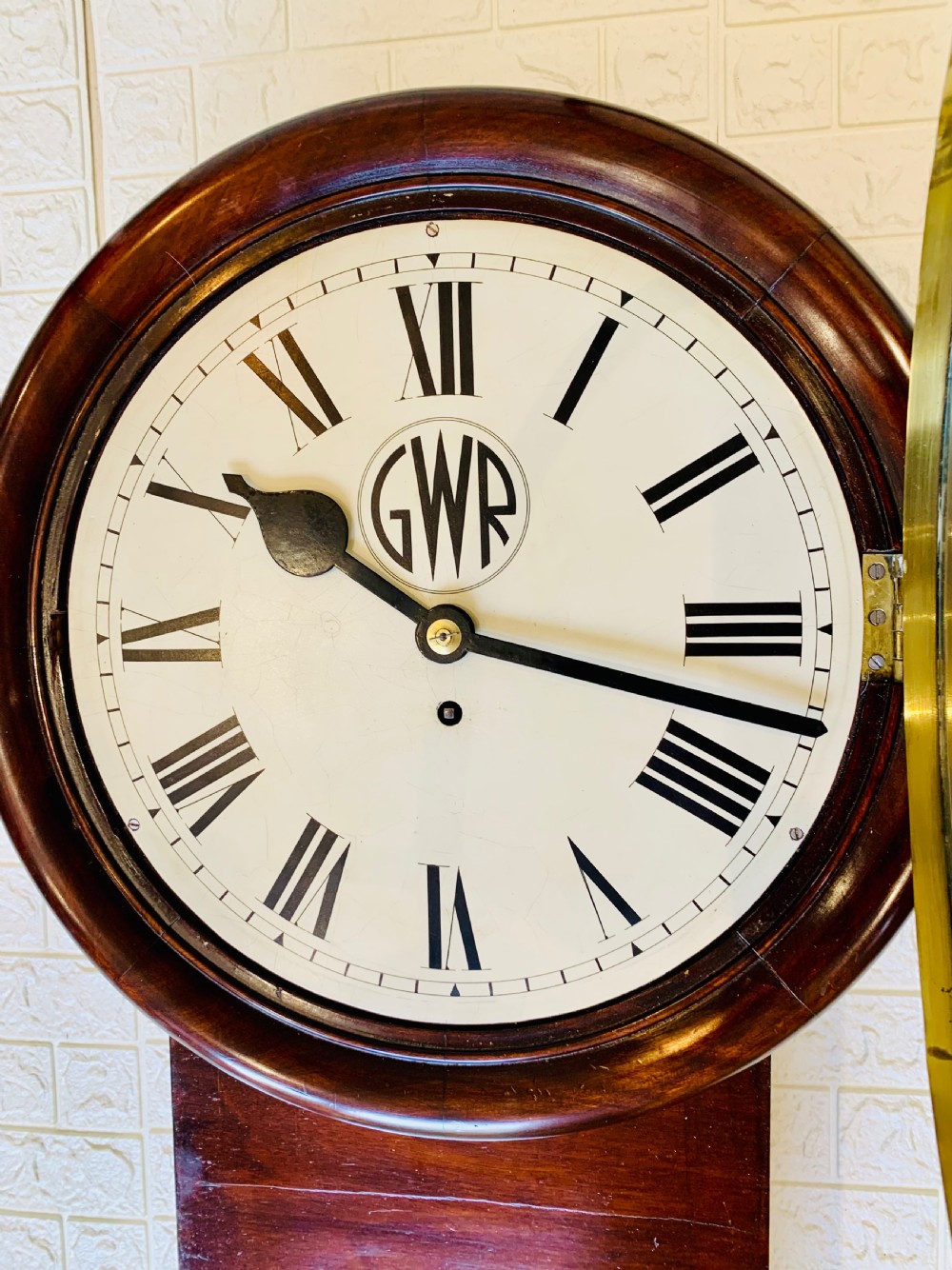 GWR Railway Drop Dial Fusee Wall Clock, Stunning View XXVII