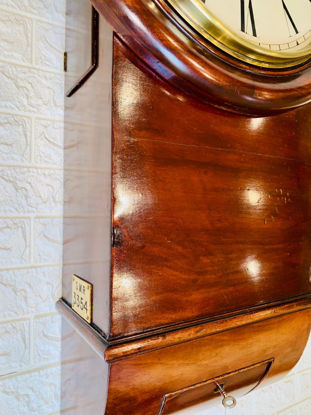 GWR Railway Drop Dial Fusee Wall Clock, Stunning View XXX