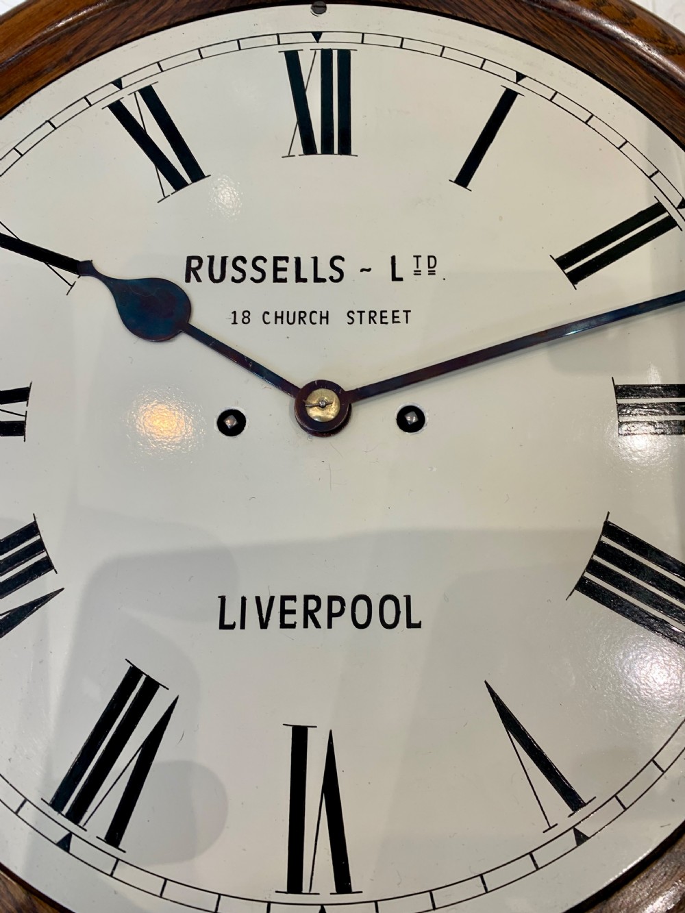 Fusee Drop Dial Striking Wall Clock View XI