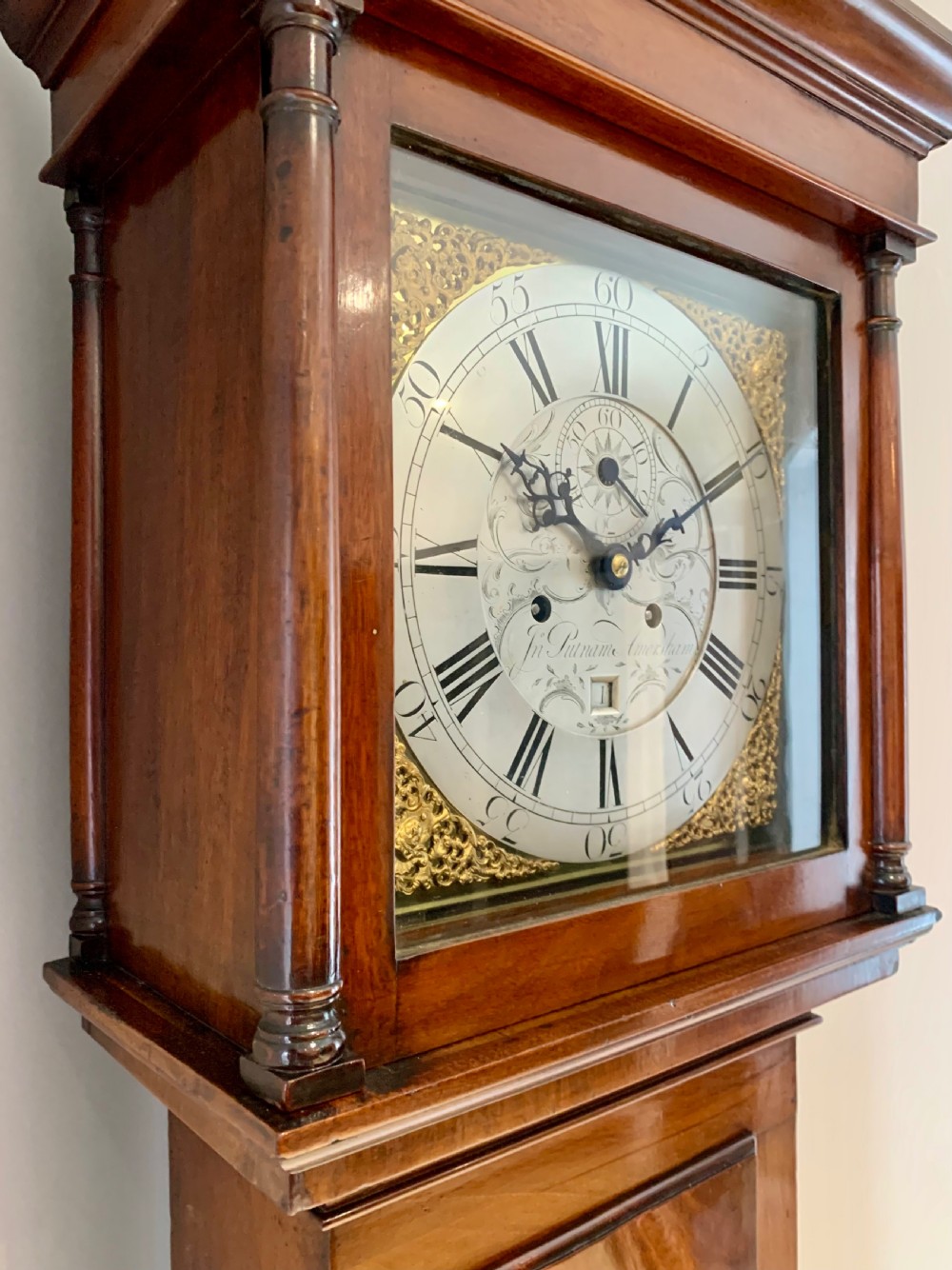 Elegant Regency Oak Longcase Clock - Superb Example View VII