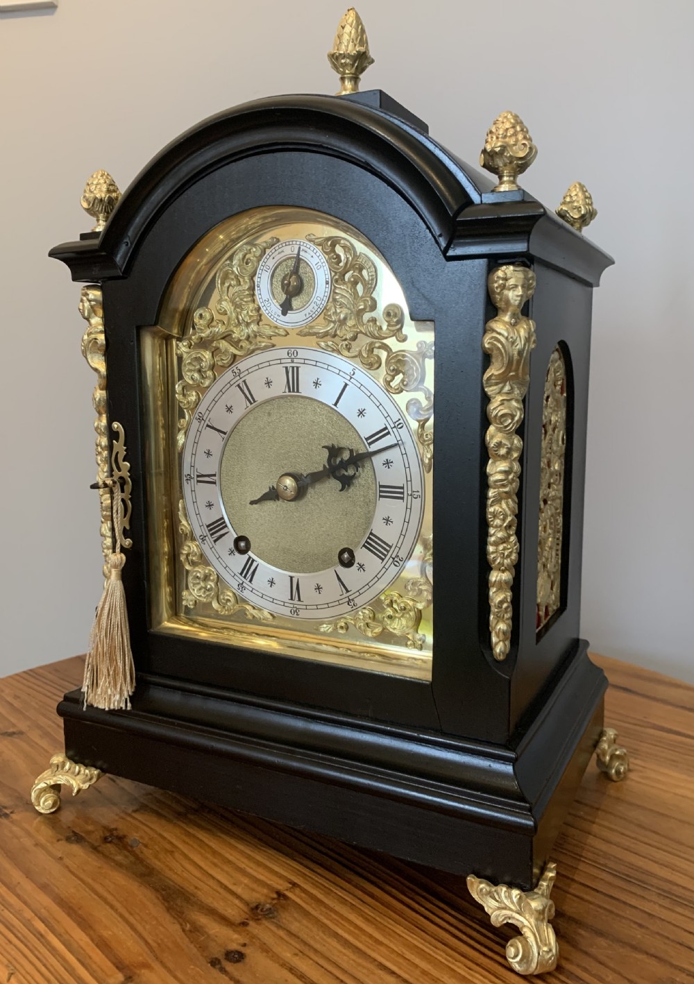 Winterhalder Ebonised Bracket Clock, Stunning View XI