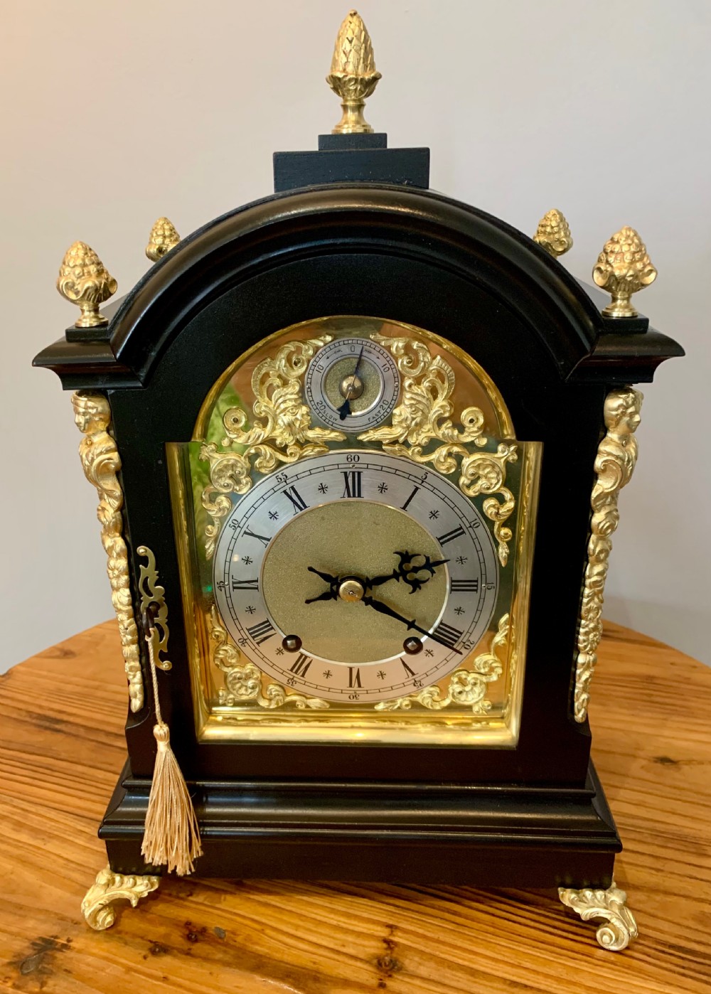 Winterhalder Ebonised Bracket Clock, Stunning View XX