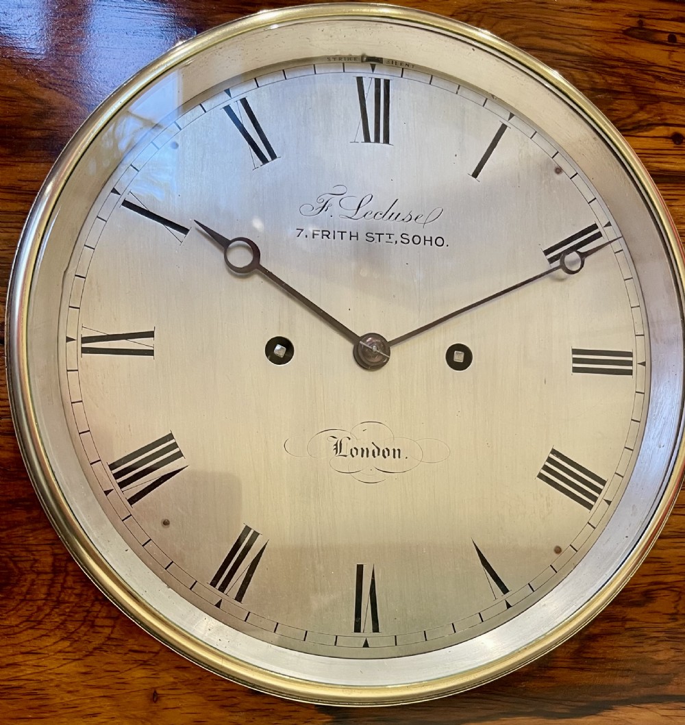 Superior Rosewood London Fusee Bracket Clock, Five Pillar View VII