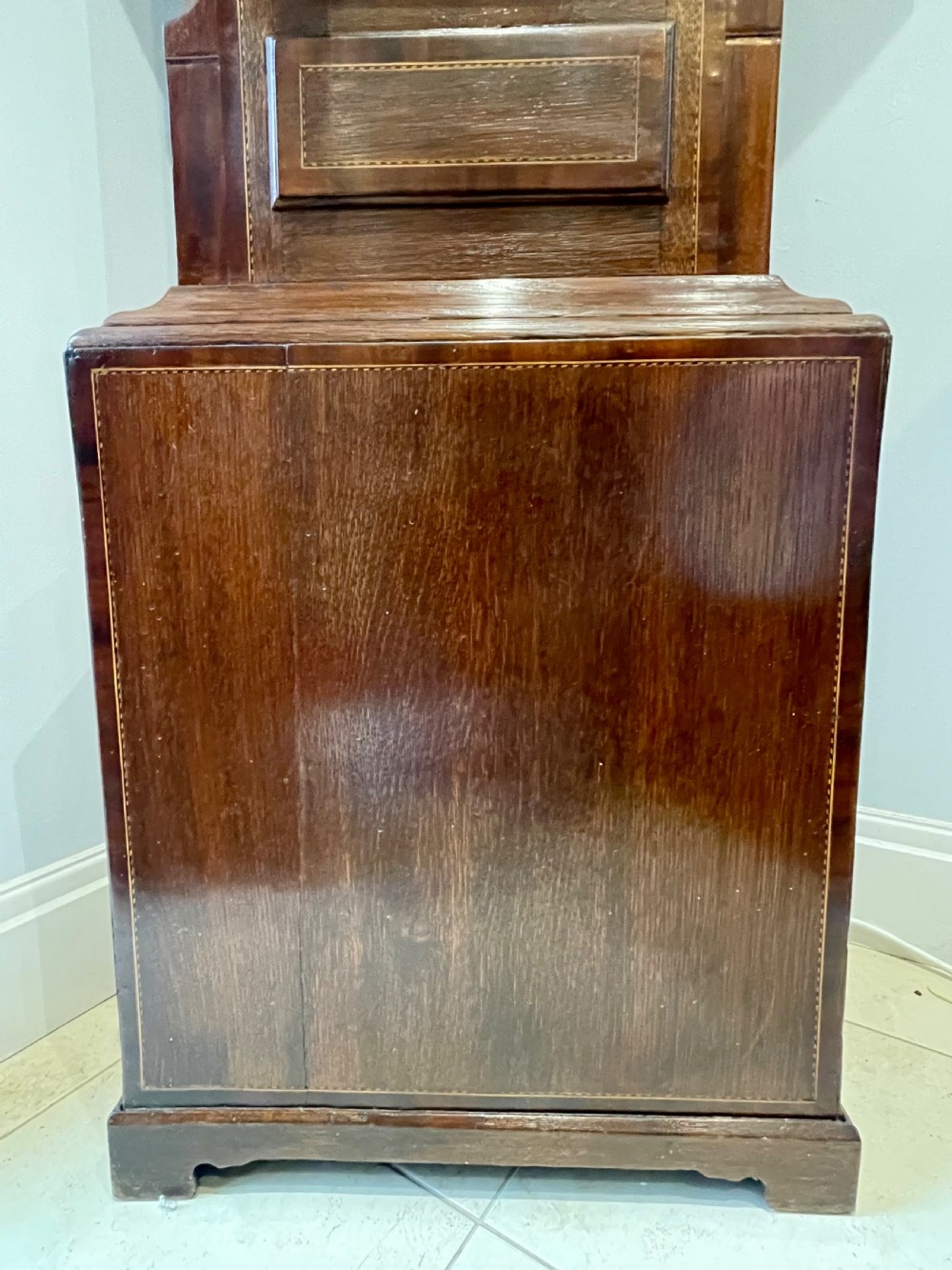 Outstanding George III Moonphase Longcase Clock View XIII