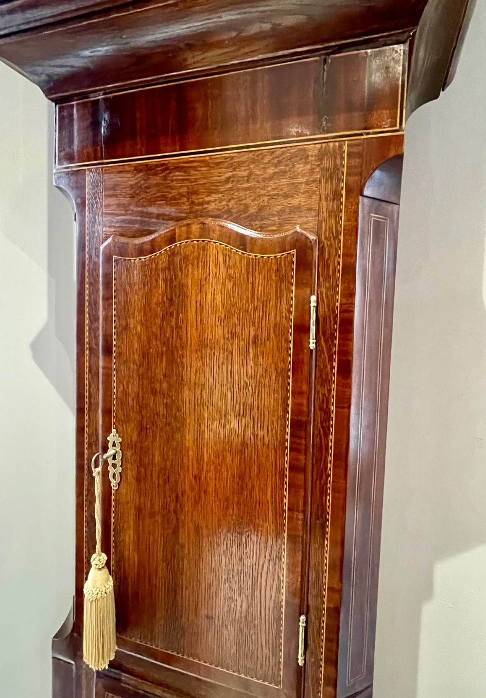 Outstanding George III Moonphase Longcase Clock View XV