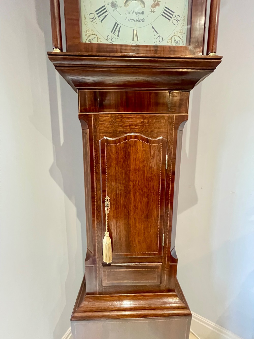 Outstanding George III Moonphase Longcase Clock View XVII