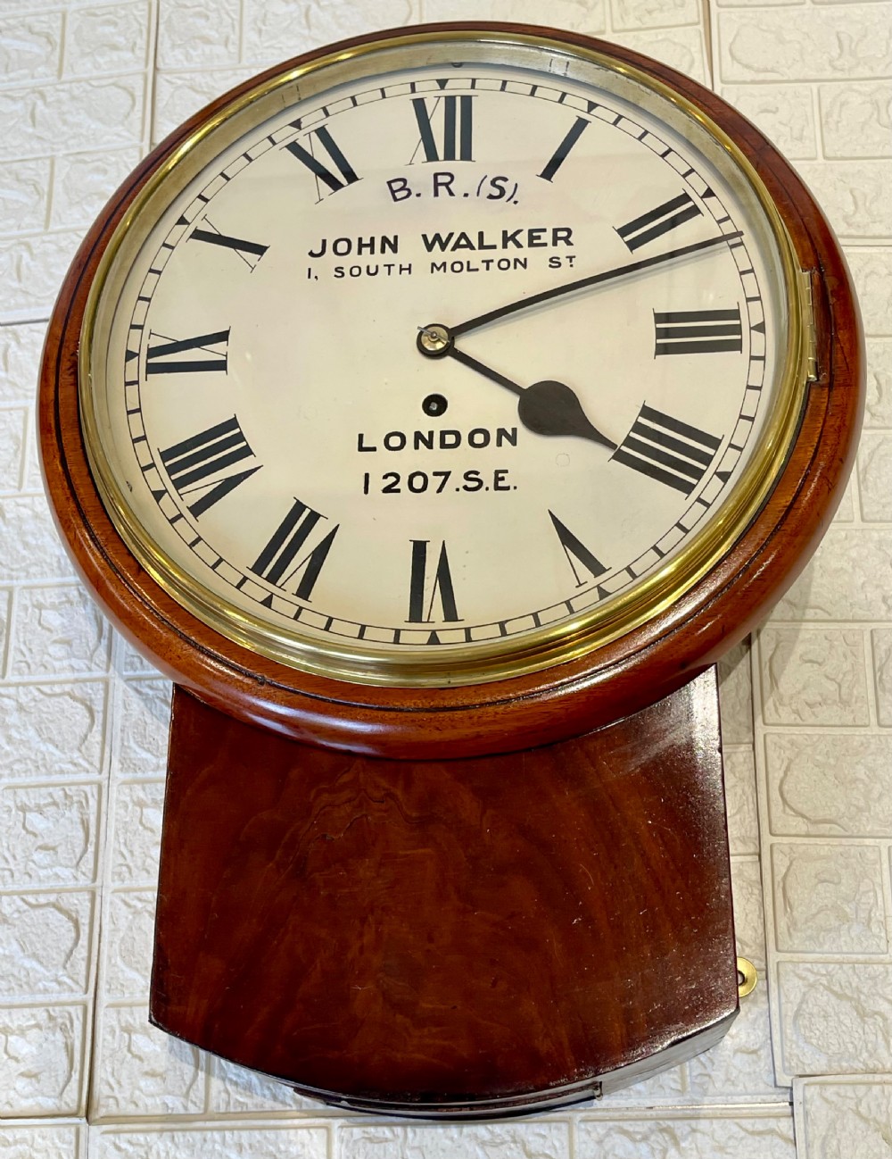 John Walker Southern Railway Fusee Wall Clock, Stunning View VI
