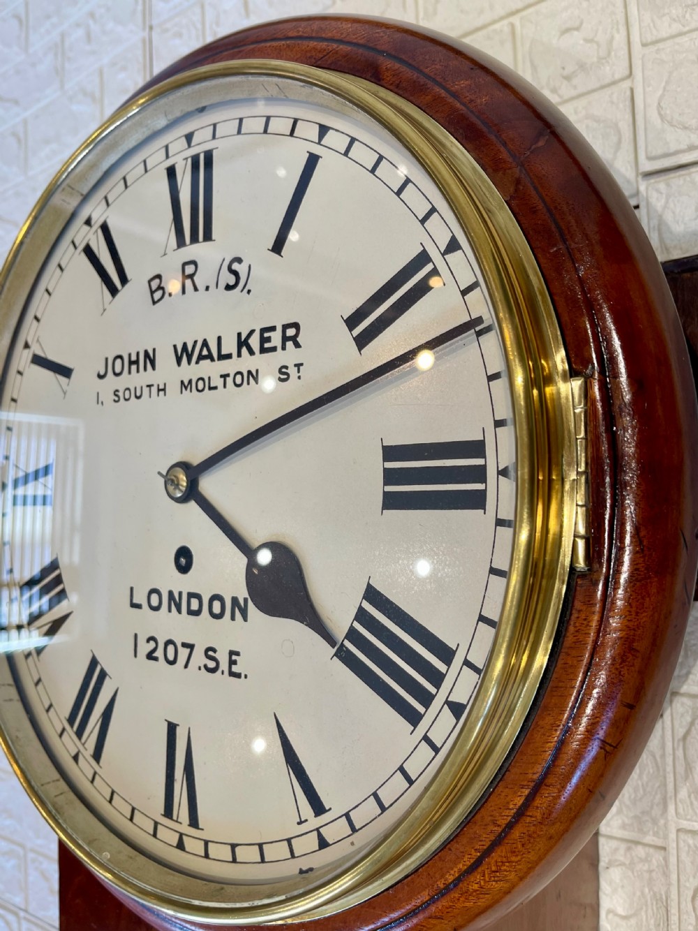 John Walker Southern Railway Fusee Wall Clock, Stunning View VII